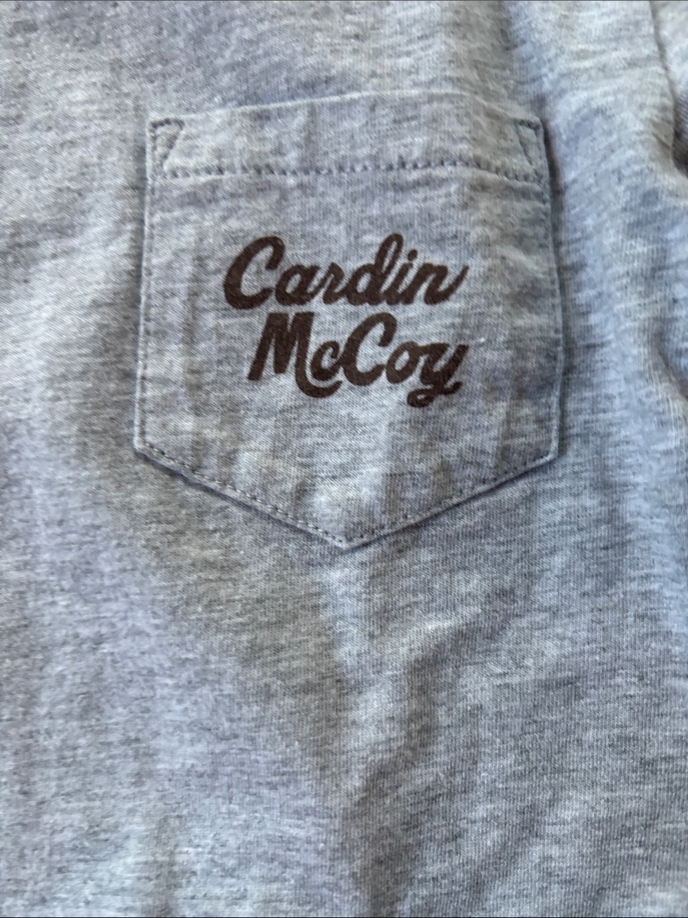 Cardin McCoy Children's Long-Sleeve Pocket Tee in Gray and Green-Casual Size 6/7 - Picture 3 of 10